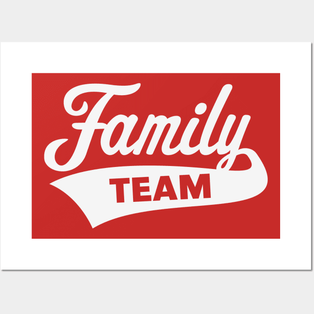 Family Team (White) Wall Art by MrFaulbaum